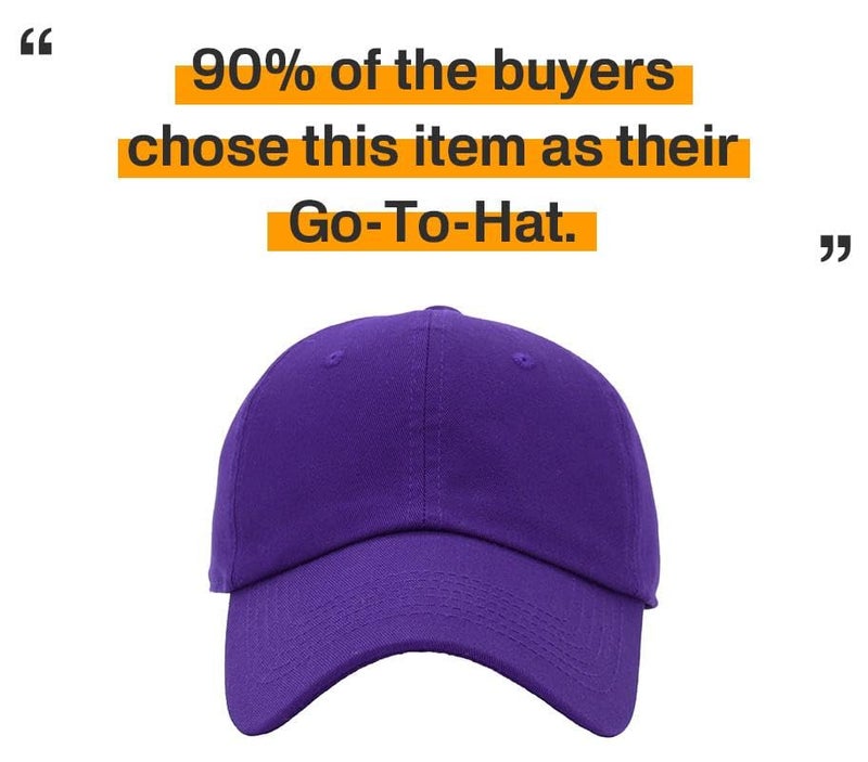 KBETHOS KB-LOW PUR Classic Cotton Dad Hat Adjustable Plain Cap. Polo Style Low Profile (Unstructured) (Classic) Purple Adjustable - Image 5
